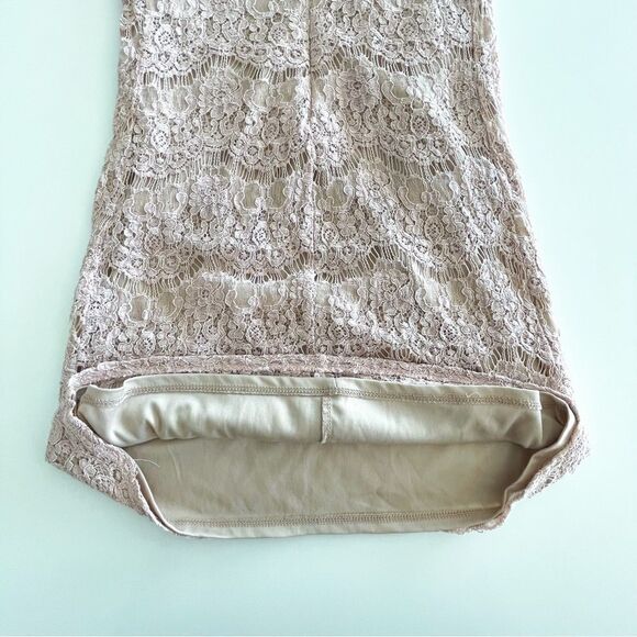 Love Fire Pink Lace Dress Sleeveless Women's S Back Zip Lined - Picture 3 of 8